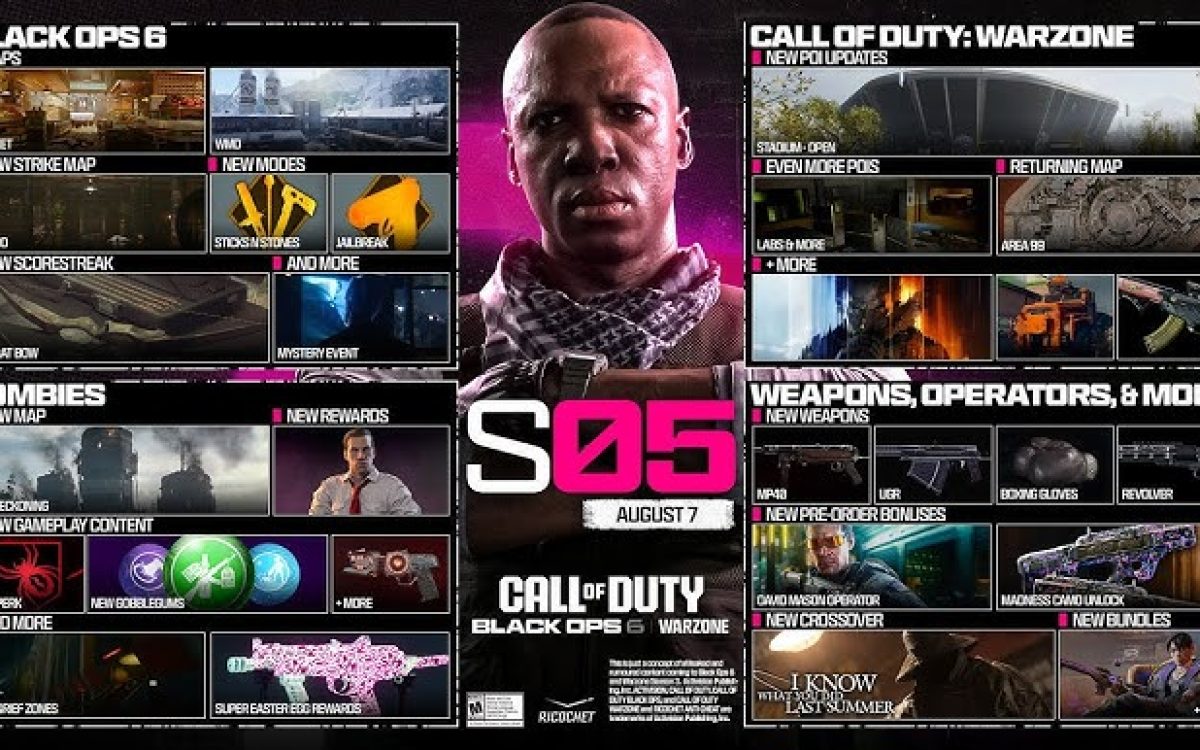 Black Ops 6 Season 5 chega em agosto com novos conteúdos e retorno de clássicos